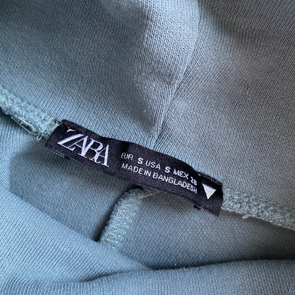 Seafoam Blue Zara Sweatshirt Tunic - Picture 4 of 4